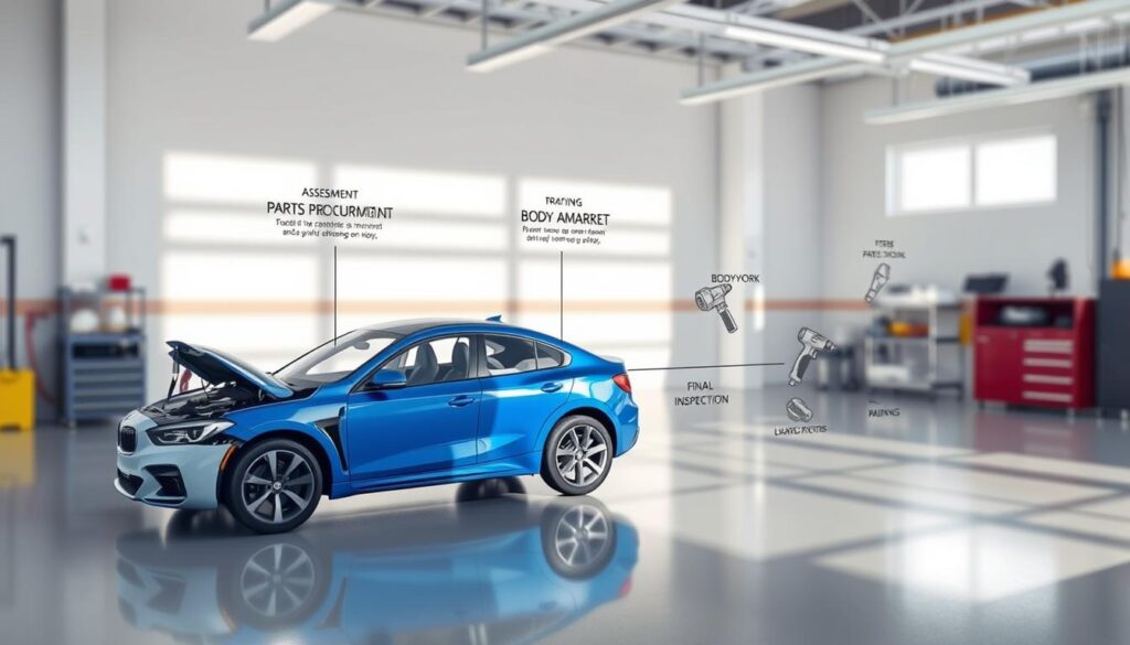 auto body repair timeline