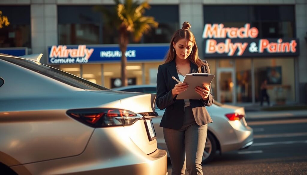 collecting insurance info after car accident