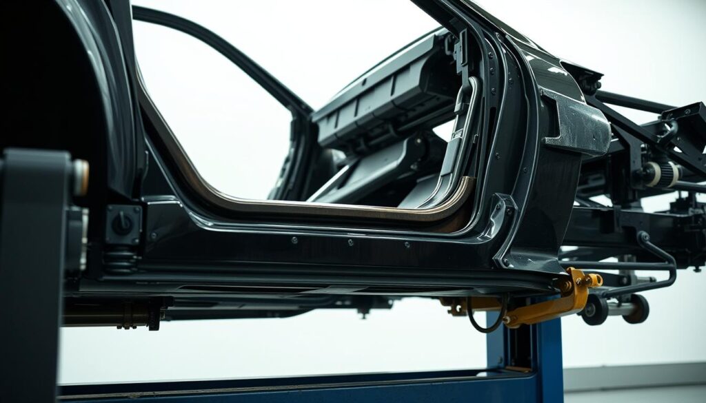 car frame straightening process