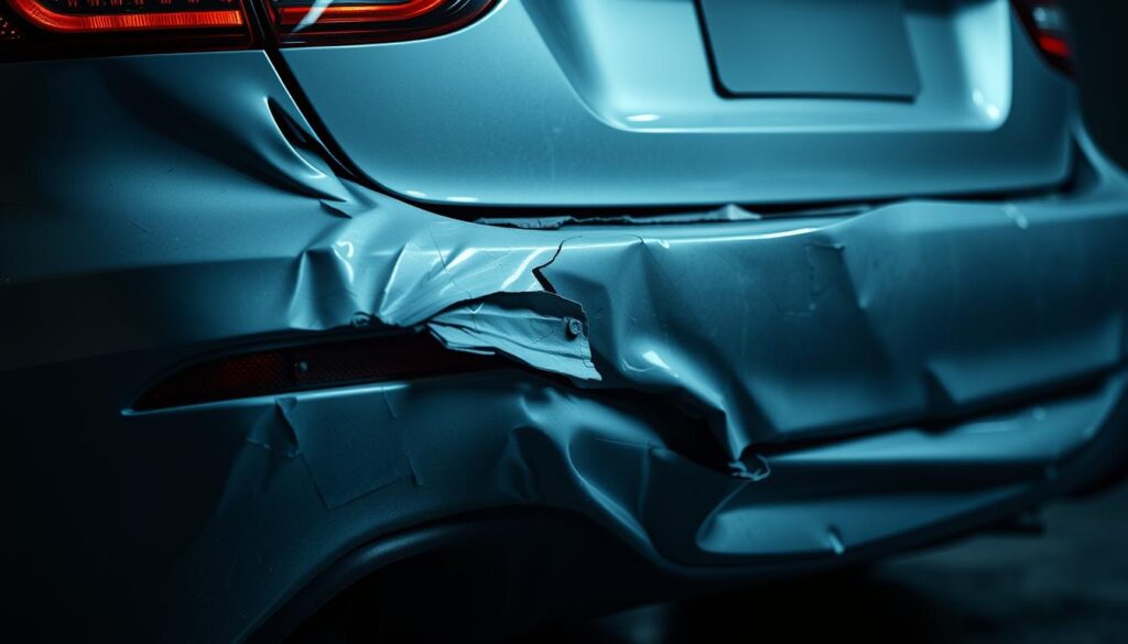 rear-end collision damage rear-end collision damage