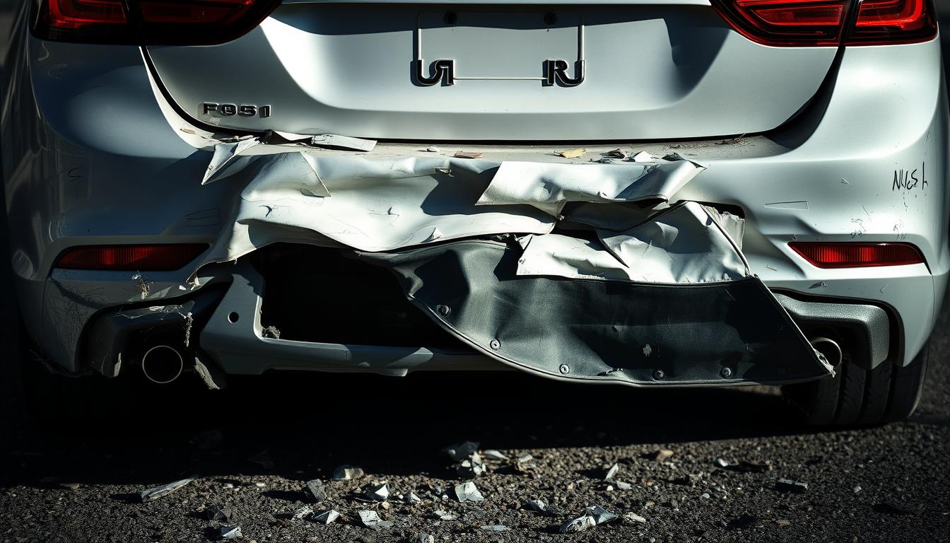 rear-end collision damage