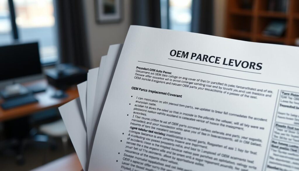 OEM parts insurance coverage