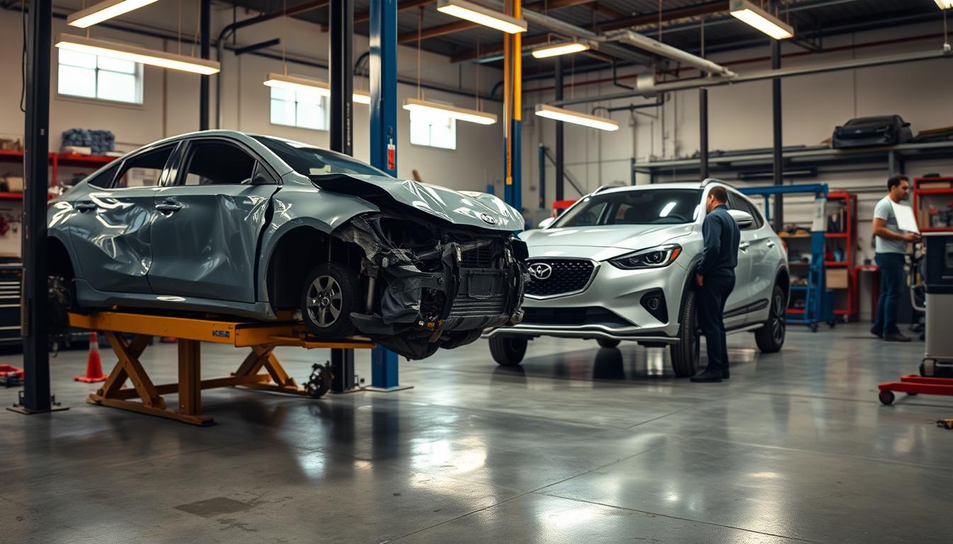 accident repair before and after