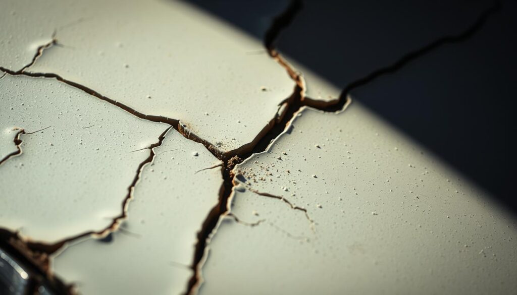 cracked paint after collision repair