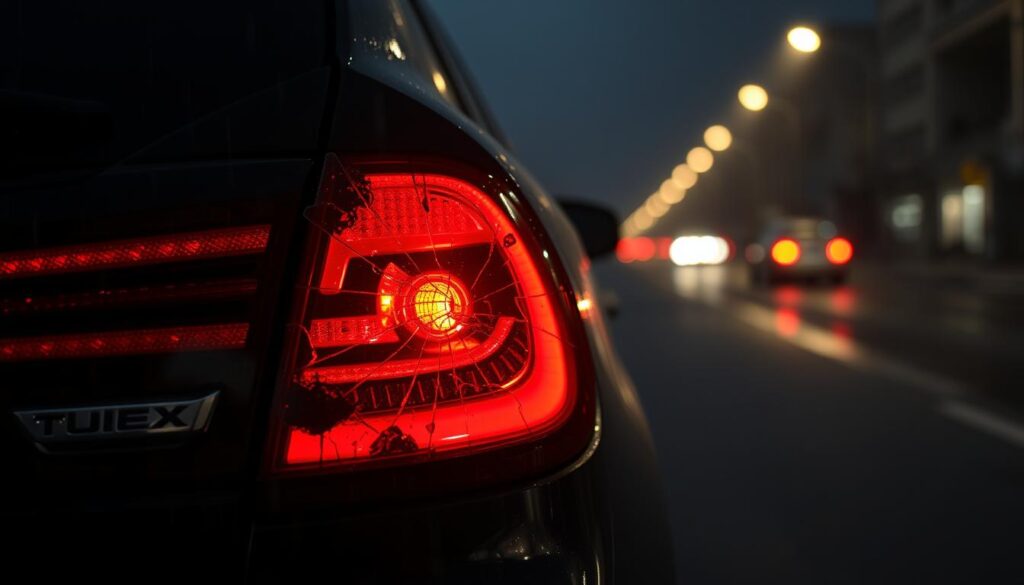 cracked taillight cracked taillight