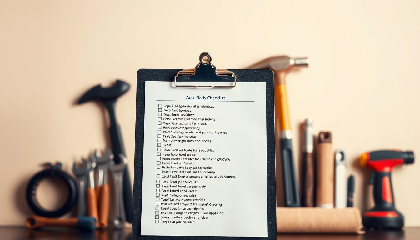 Auto Body Repair Checklist