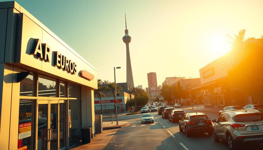 Two bustling San Antonio locations, captured with a wide-angle lens to showcase their vibrant essence. In the foreground, a modern auto repair shop with a sleek, minimalist facade, its glass doors inviting customers inside. The middle ground features a busy street, cars and pedestrians creating a lively urban scene, with the iconic Tower of the Americas rising majestically in the distance. The background is filled with a warm, golden-hour glow, casting a serene atmosphere over the entire setting. The overall composition conveys a sense of efficiency, accessibility, and the city's dynamic energy, perfectly complementing the section's title. Two bustling San Antonio locations, captured with a wide-angle lens to showcase their vibrant essence. In the foreground, a modern auto repair shop with a sleek, minimalist facade, its glass doors inviting customers inside. The middle ground features a busy street, cars and pedestrians creating a lively urban scene, with the iconic Tower of the Americas rising majestically in the distance. The background is filled with a warm, golden-hour glow, casting a serene atmosphere over the entire setting. The overall composition conveys a sense of efficiency, accessibility, and the city's dynamic energy, perfectly complementing the section's title.
