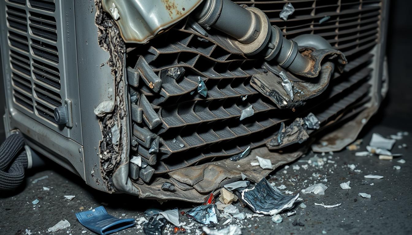 Air conditioning repair after crash