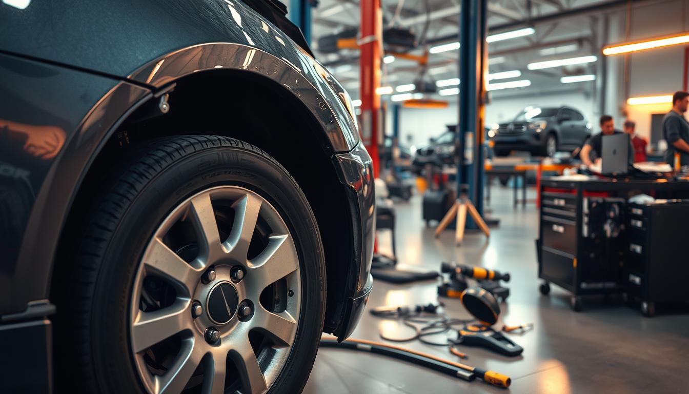 Wheel replacement after crash