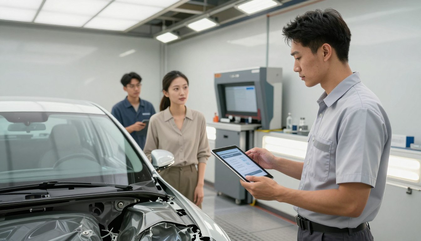 drive-in car accident repair